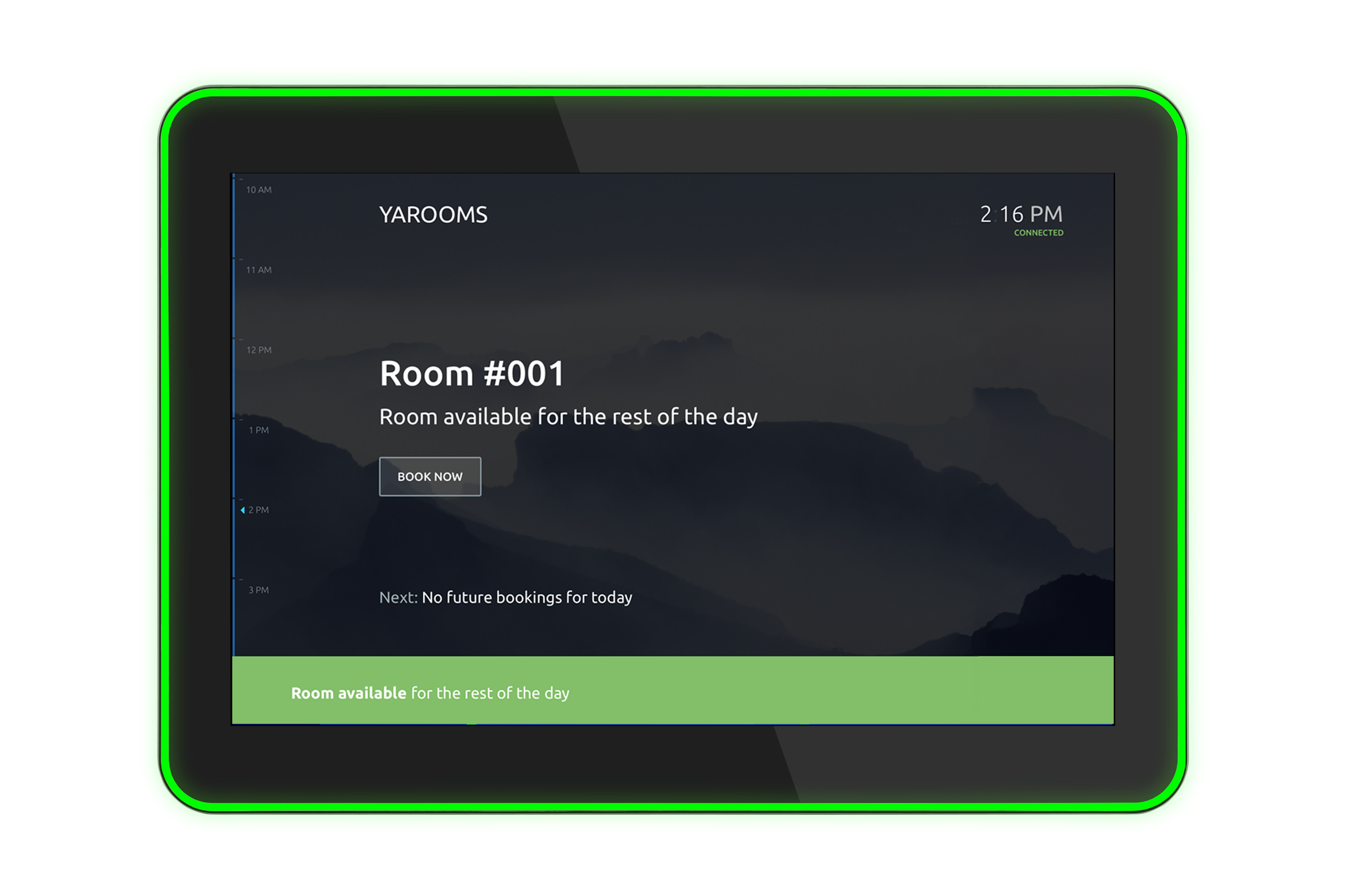 Meeting room panel Screenshot